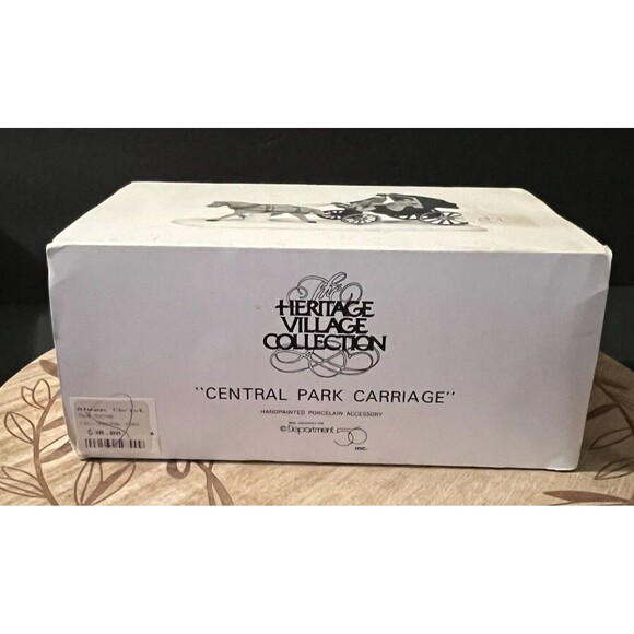 Vtg 1989 Dept 56 CENTRAL PARK CARRIAGE Heritage Village Collection - Picture 12 of 16